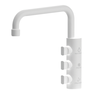 Shurity Napoli Rubinetto di prelievo Sottofinestra per depuratori 3 Vie 6mm. Bianco Opaco