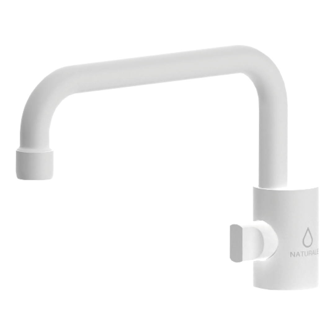 Shurity Napoli Rubinetto di prelievo Sottofinestra per depuratori 1 Via 6mm. Bianco Opaco