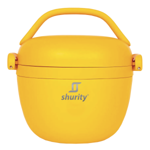 Contenitore Termico Porta Pranzo Shurity Runbott Acciaio inox con rivestimento in ceramica 560ml. Mostarda