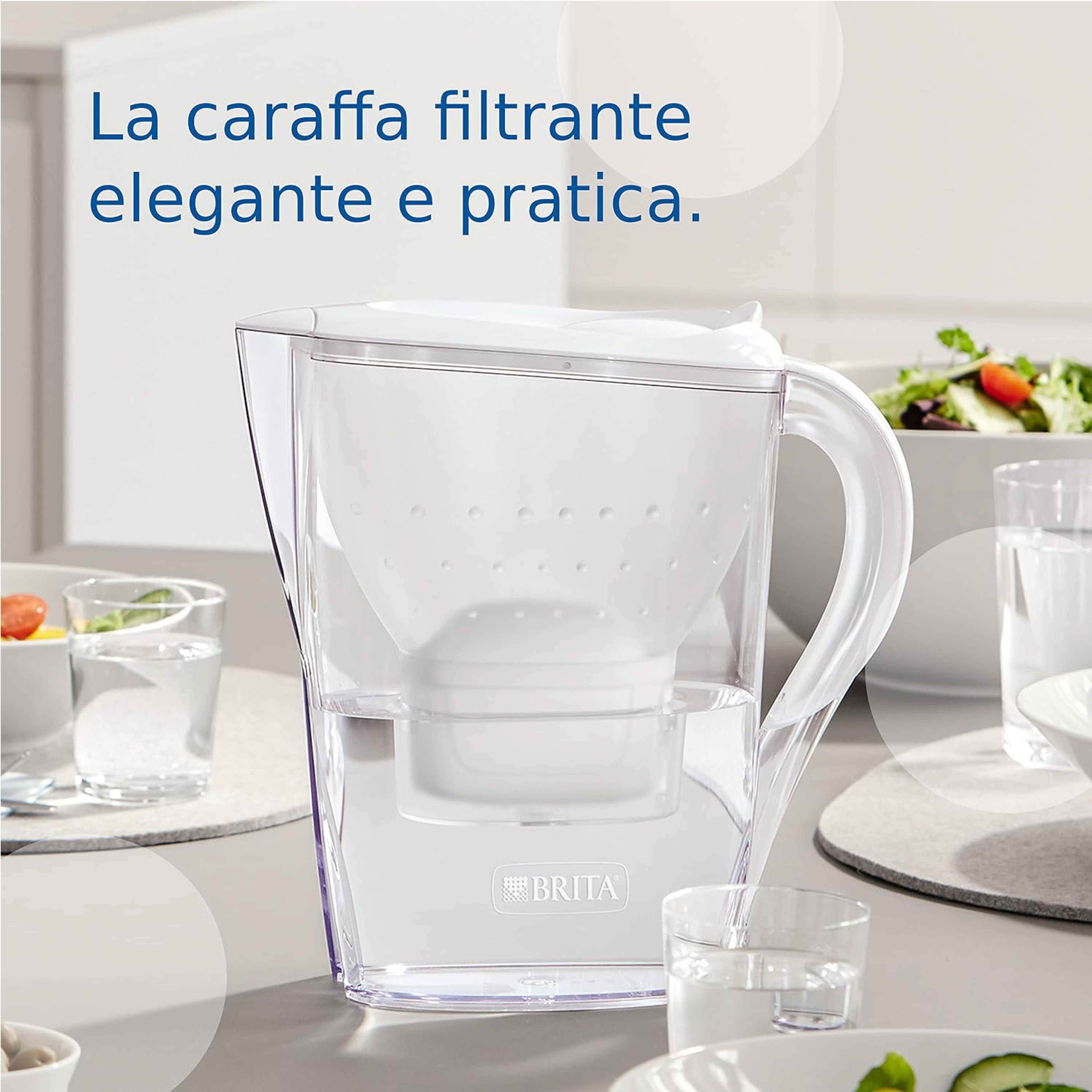 Brita Caraffa filtrante Marella bianca (2.4L) con Filtro - immagine 2