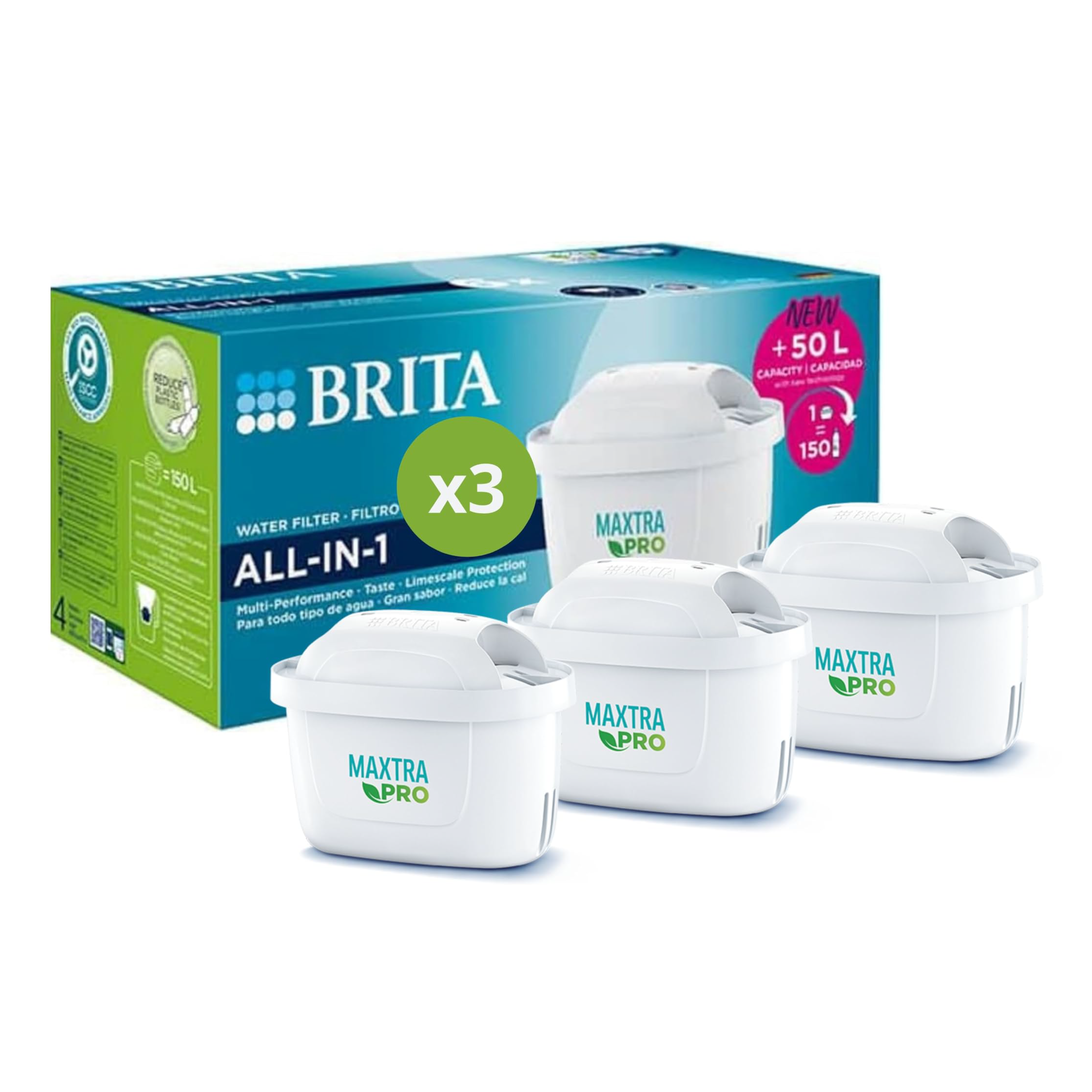 Brita Pack 3 Filtri Caraffa di Ricambio - immagine 2