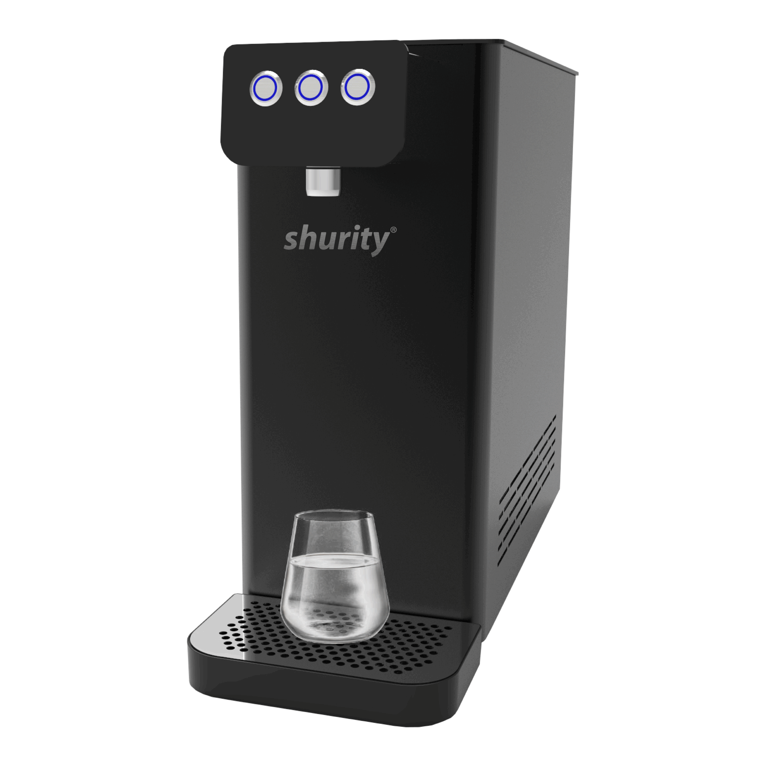 Shurity Oklahoma Refrigeratore acqua con Osmosi Inversa diretta Sopralavello Nero - 3 vie, Liscia, Gassata e Fredda