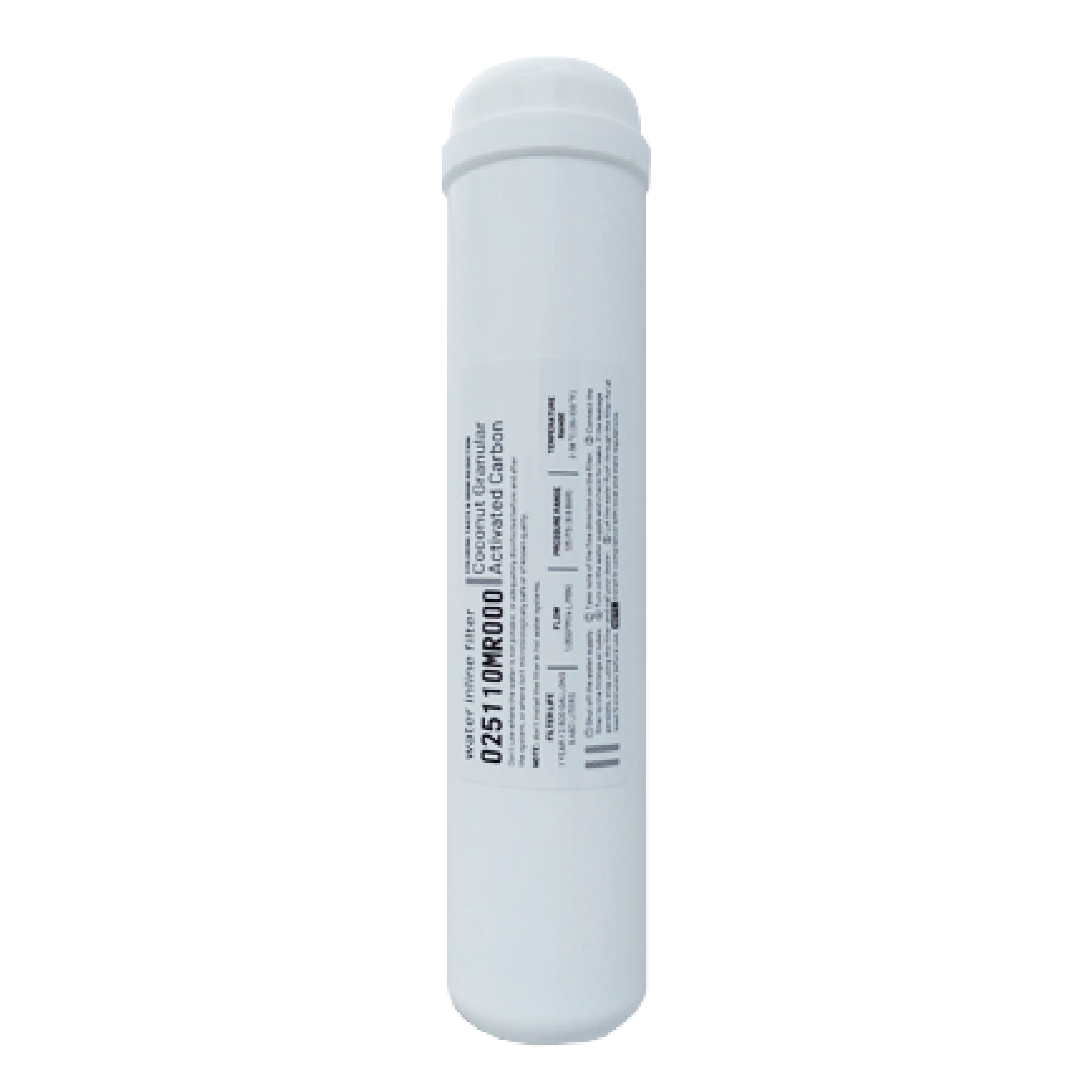 Filtro in Linea carbone attivo granulare al cocco 1/4" NPT 2,5"x11"