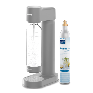 Philips Gasatore Acqua Kit Soda Maker Lite - Grigio, con bottiglia e bombola da 425Gr.