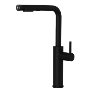 Shurity 384 Rubinetto da cucina con Doccetta estraibile 3 vie 3/8” Nero Opaco