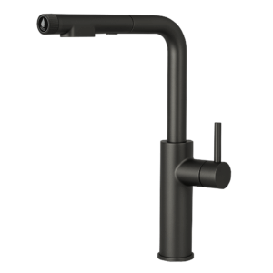 Shurity 384 Rubinetto da cucina con Doccetta estraibile 3 vie 3/8” Grigio Metalizzato