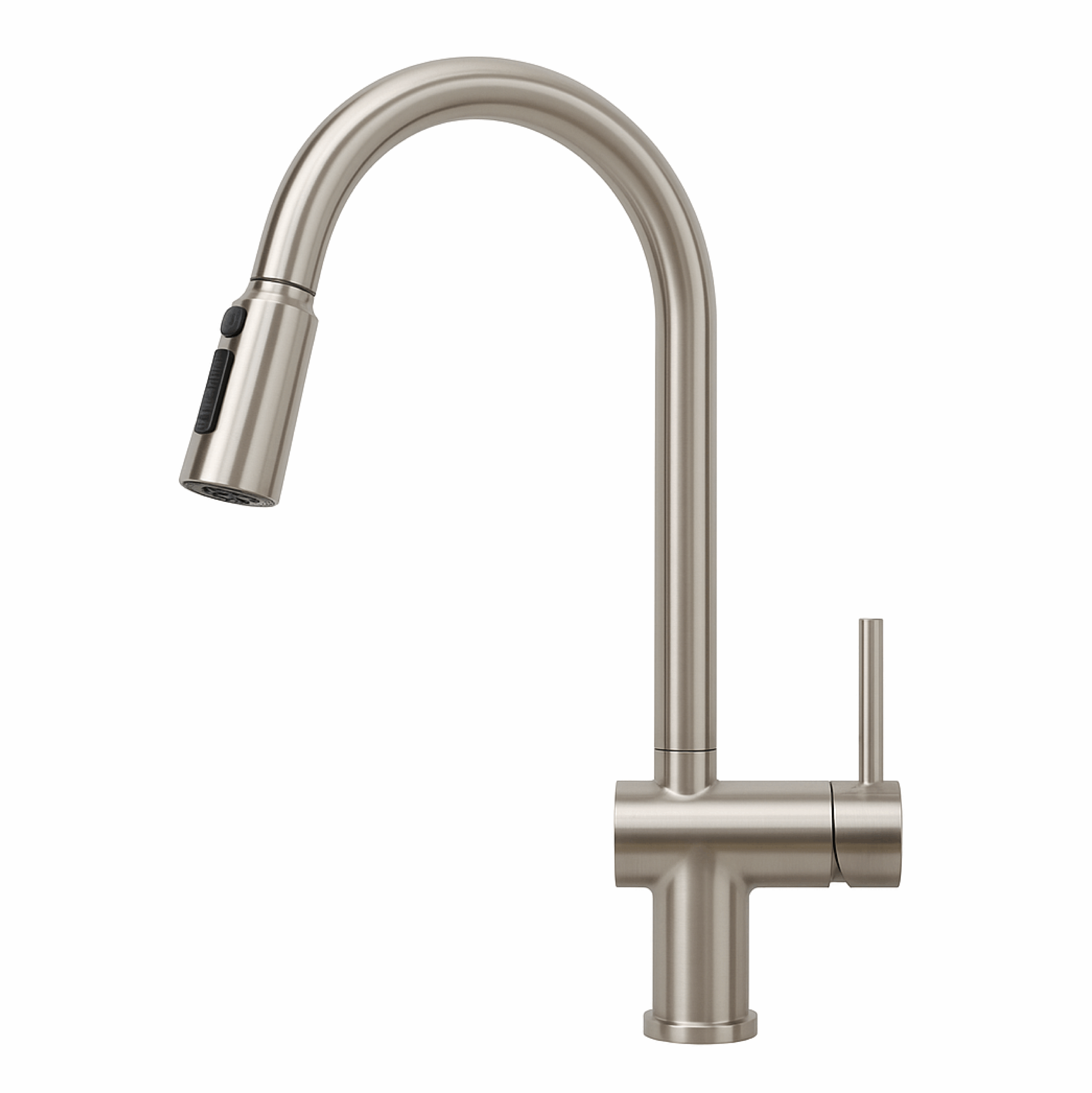 Shurity 386 Rubinetto da cucina con Doccetta estraibile 3 vie 3/8” Nickel Spazzolato