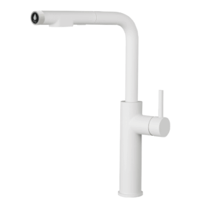 Shurity 384 Rubinetto da cucina con Doccetta estraibile 3 vie 3/8” Bianco