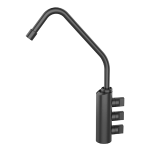 Shurity 302 Acciaio Inox Rubinetto di prelievo 3 vie per depuratori 1/4”mm. Nero Opaco