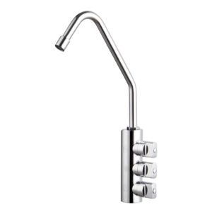 Shurity 302 Acciaio Inox Rubinetto di prelievo 3 vie per depuratori 1/4”mm. Cromo