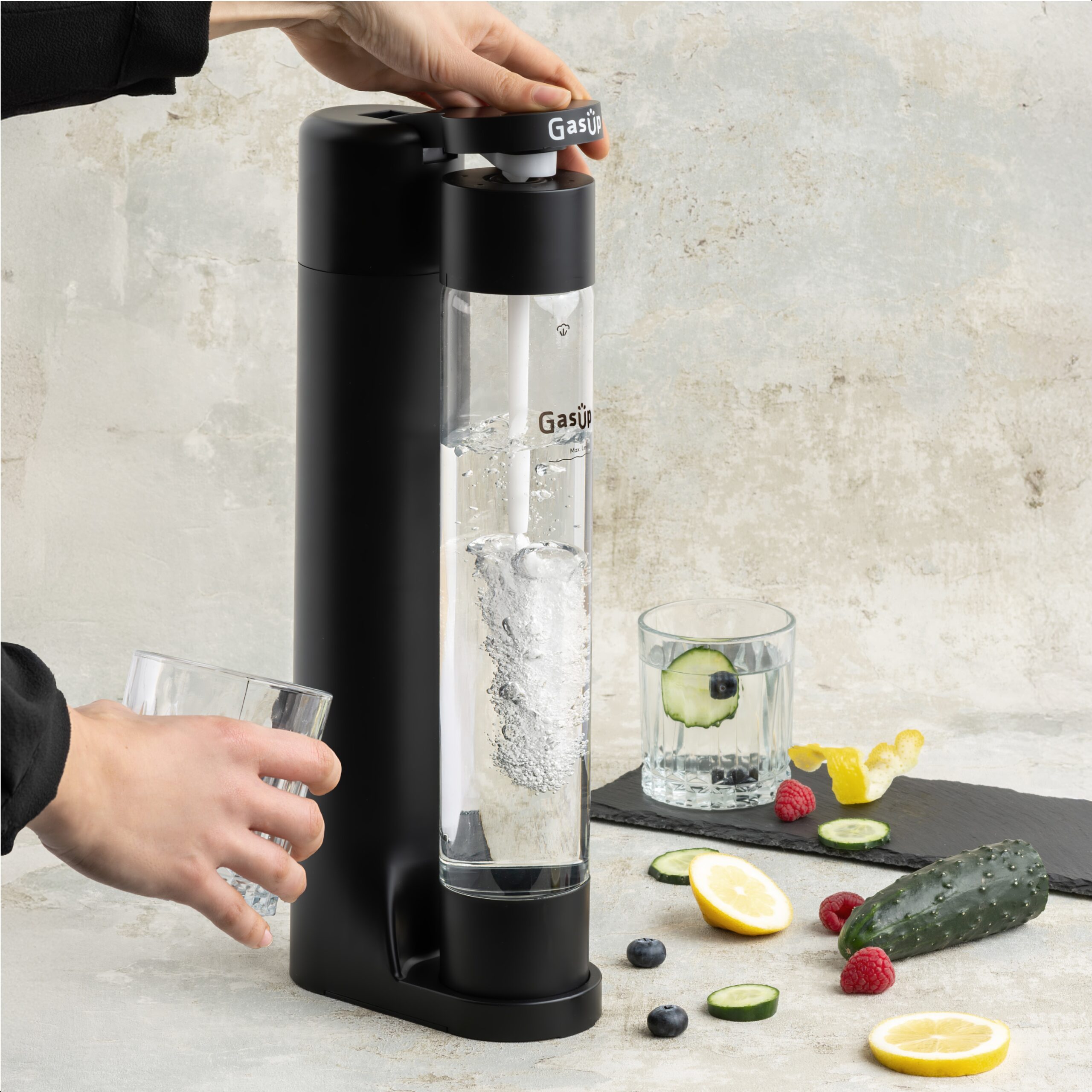 GasUp Gasatore Acqua Pika Black con Bombola - immagine 4