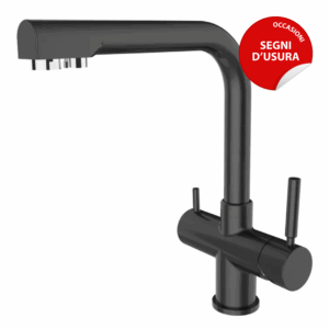 Shurity 420 Rubinetto da cucina 4 vie 3/8" Nero Opaco – Prodotto con segni d’usura