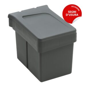 Shurity Dif Pattumiera Raccolta differenziata ad anta con coperchio apri e chiudi 15 Litri – Prodotto con segni d’usura