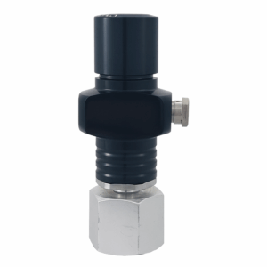 Carbon-Tech riduttore di pressione Co2 per Bombole ricaricabili 2, 4 e 10Kg. W21,8 (0,5-5 BAR) - Nero