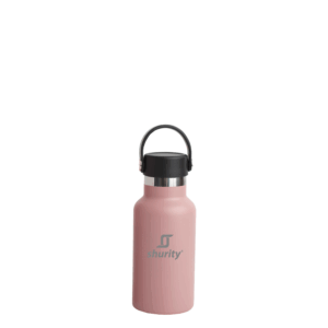 Shurity Water Go Sport Borraccia Termica Acciaio inox con rivestimento in ceramica 350ml. Rosa con doppio tappo