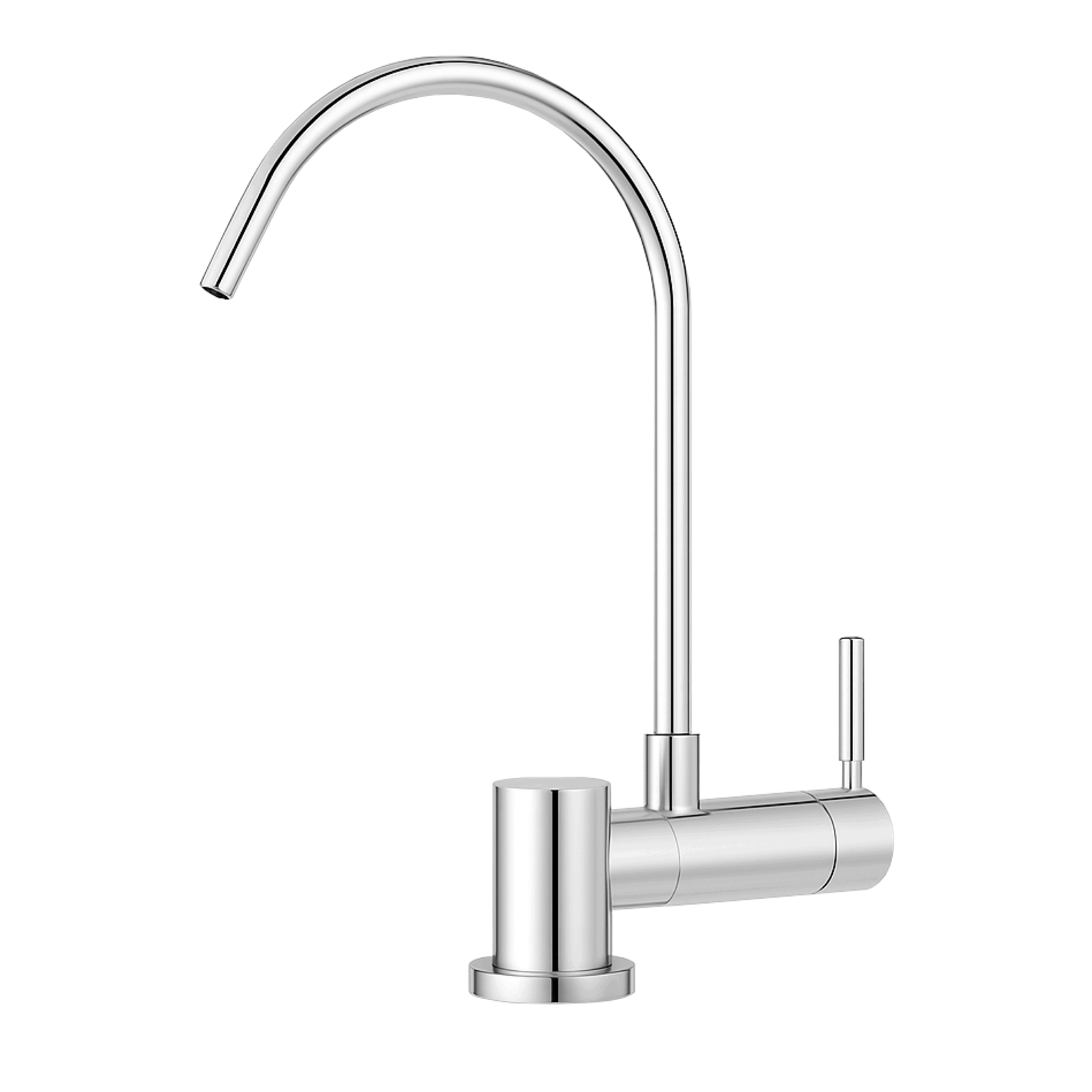 Shurity Simple Rubinetto di Prelievo 1 Via Abbattibile Sottofinestra per Depuratori d’acqua 1/4” Cromo