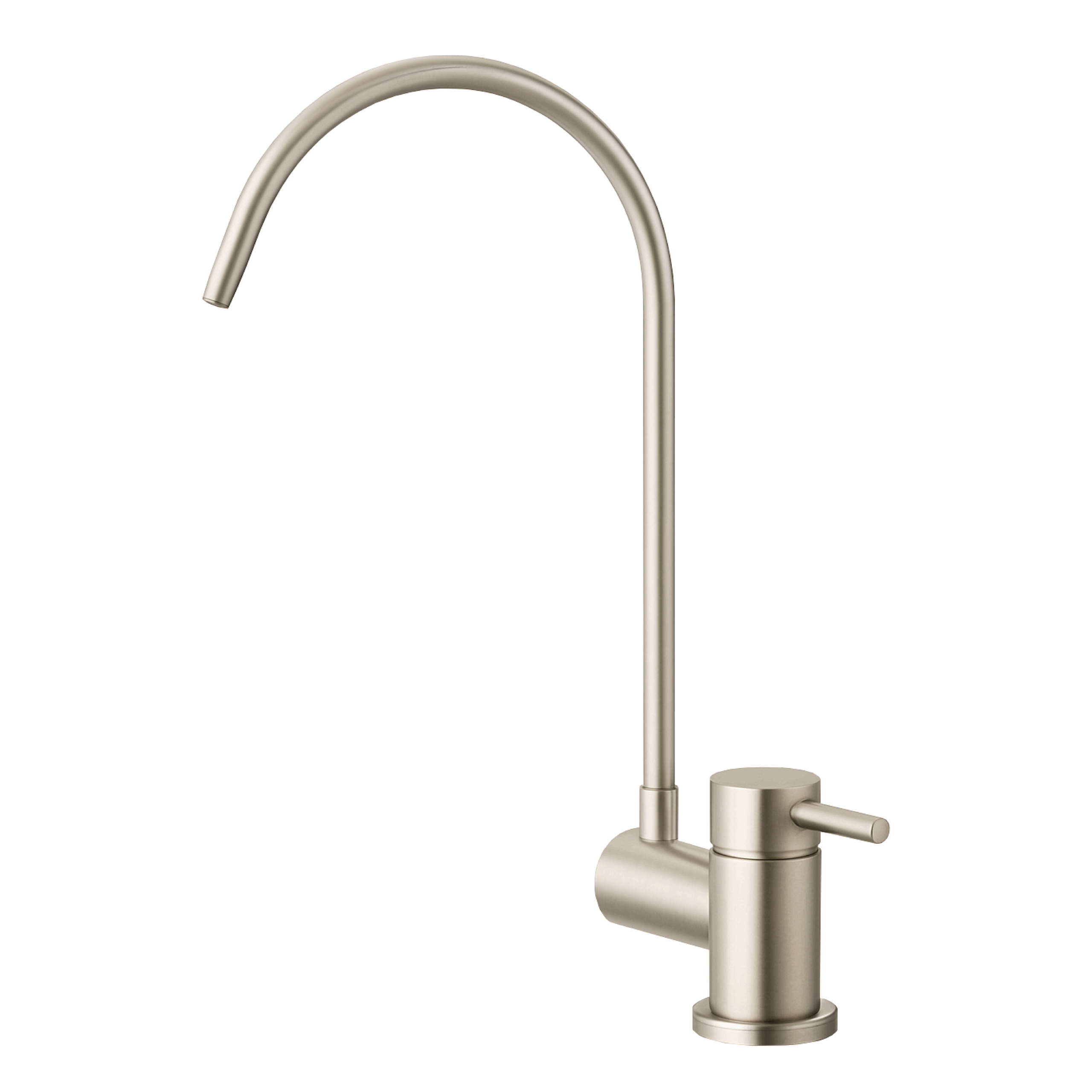 Shurity Simple Rubinetto di Prelievo 2 Vie Abbattibile Sottofinestra per Depuratori d’acqua 1/4” Nickel Spazzolato