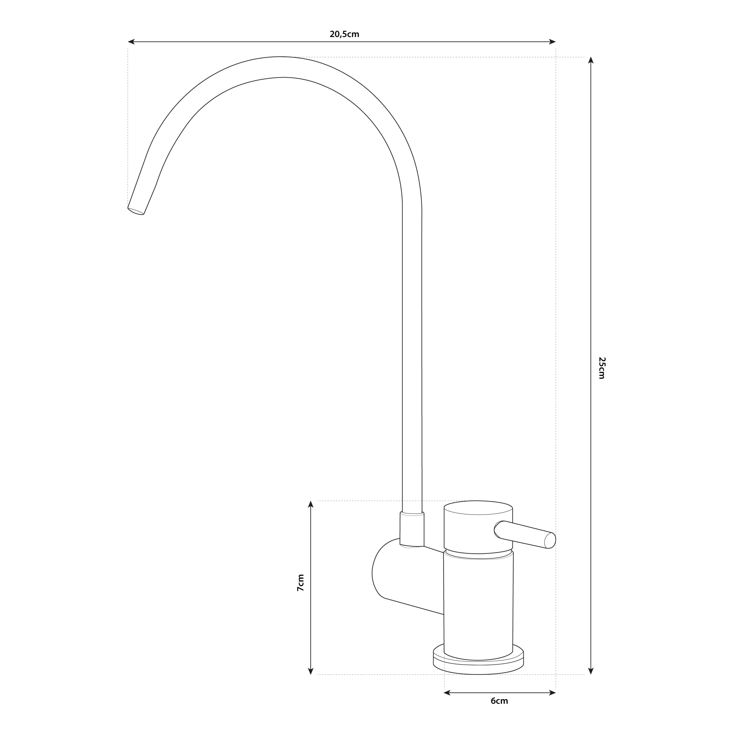 Shurity Simple Rubinetto di Prelievo 2 Vie Abbattibile Sottofinestra per Depuratori d’acqua 1/4” Nero Opaco - immagine 2
