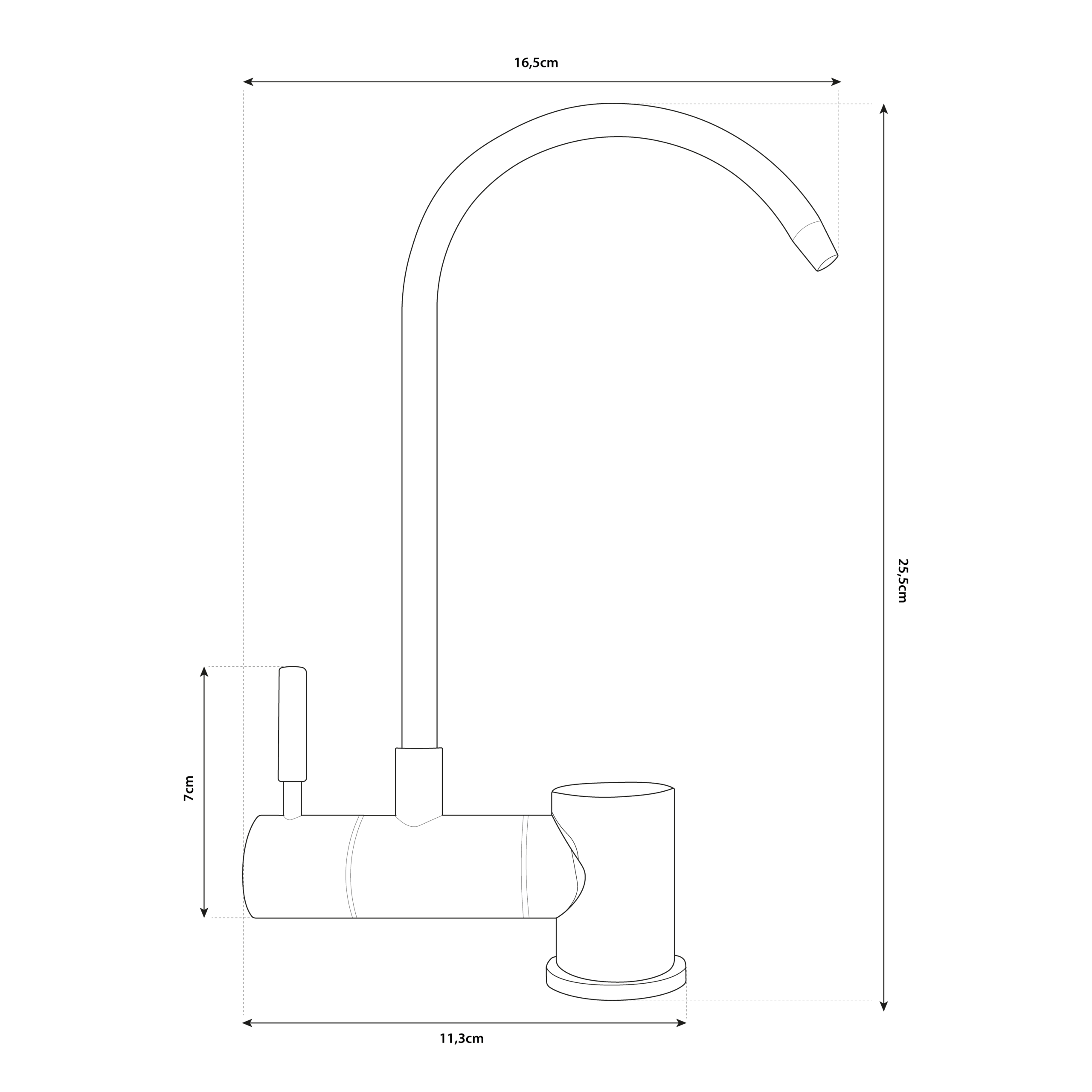Shurity Simple Rubinetto di Prelievo 1 Via Abbattibile Sottofinestra per Depuratori d’acqua 1/4” Nickel Spazzolato - immagine 2