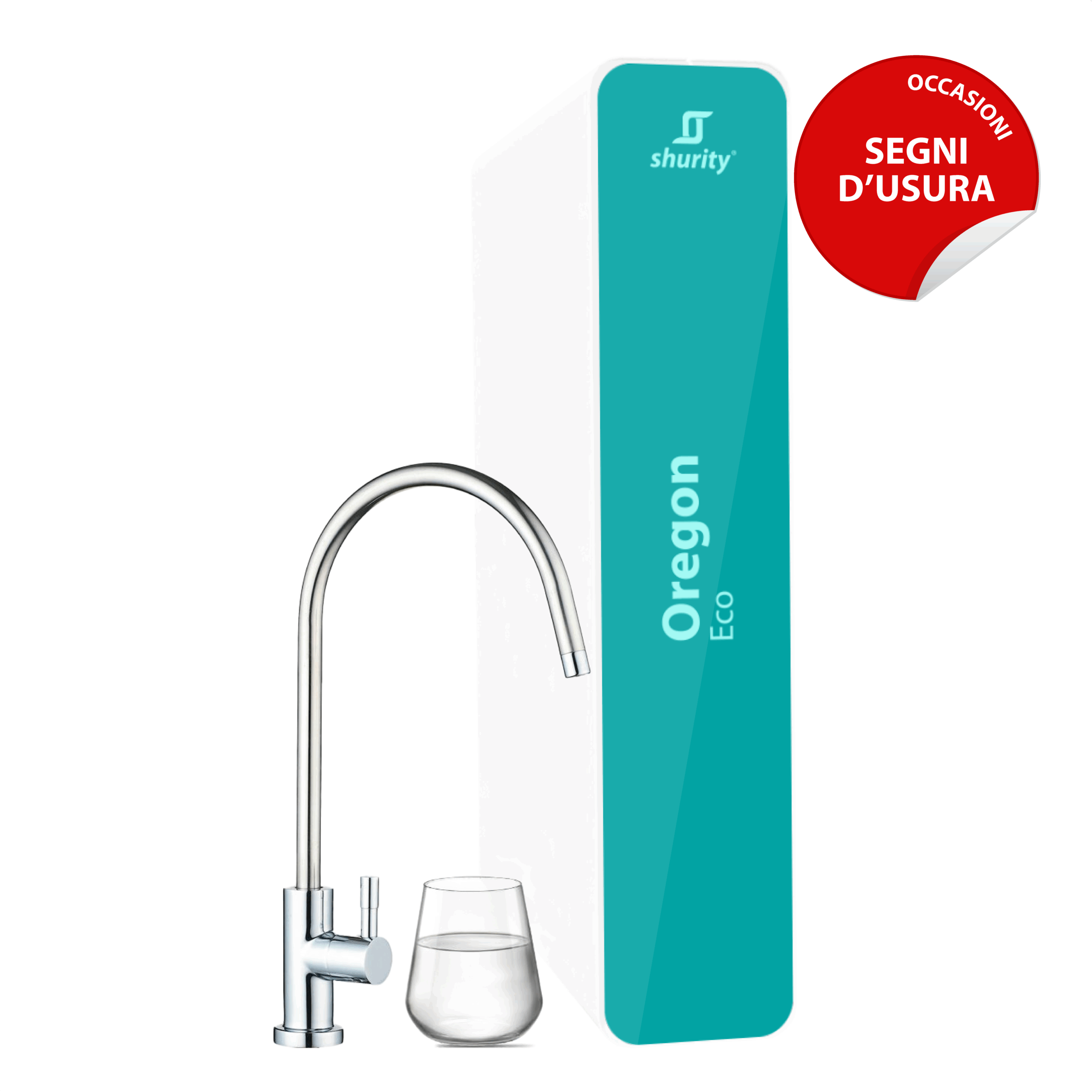 Shurity Oregon Eco Depuratore acqua Osmosi inversa diretta - 1 Via Acqua Liscia – Prodotto con segni d’usura