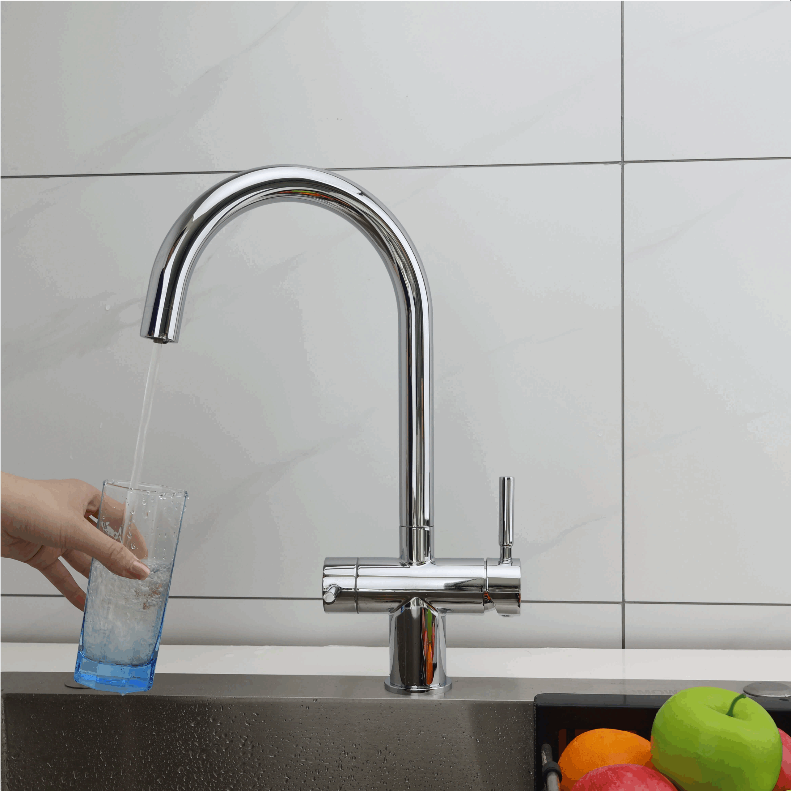 Shurity 512 Rubinetto da Cucina 5 Vie 3/8” in Acciaio inox Cromo - immagine 4