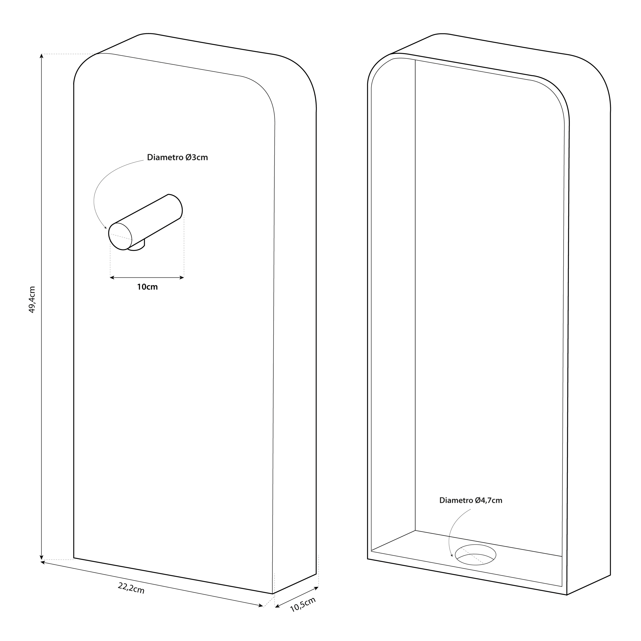 Shurity Flow Colonnina Elettronica con porzionatore Touch capacitivo, 3 Vie - 1 Erogatore - immagine 2