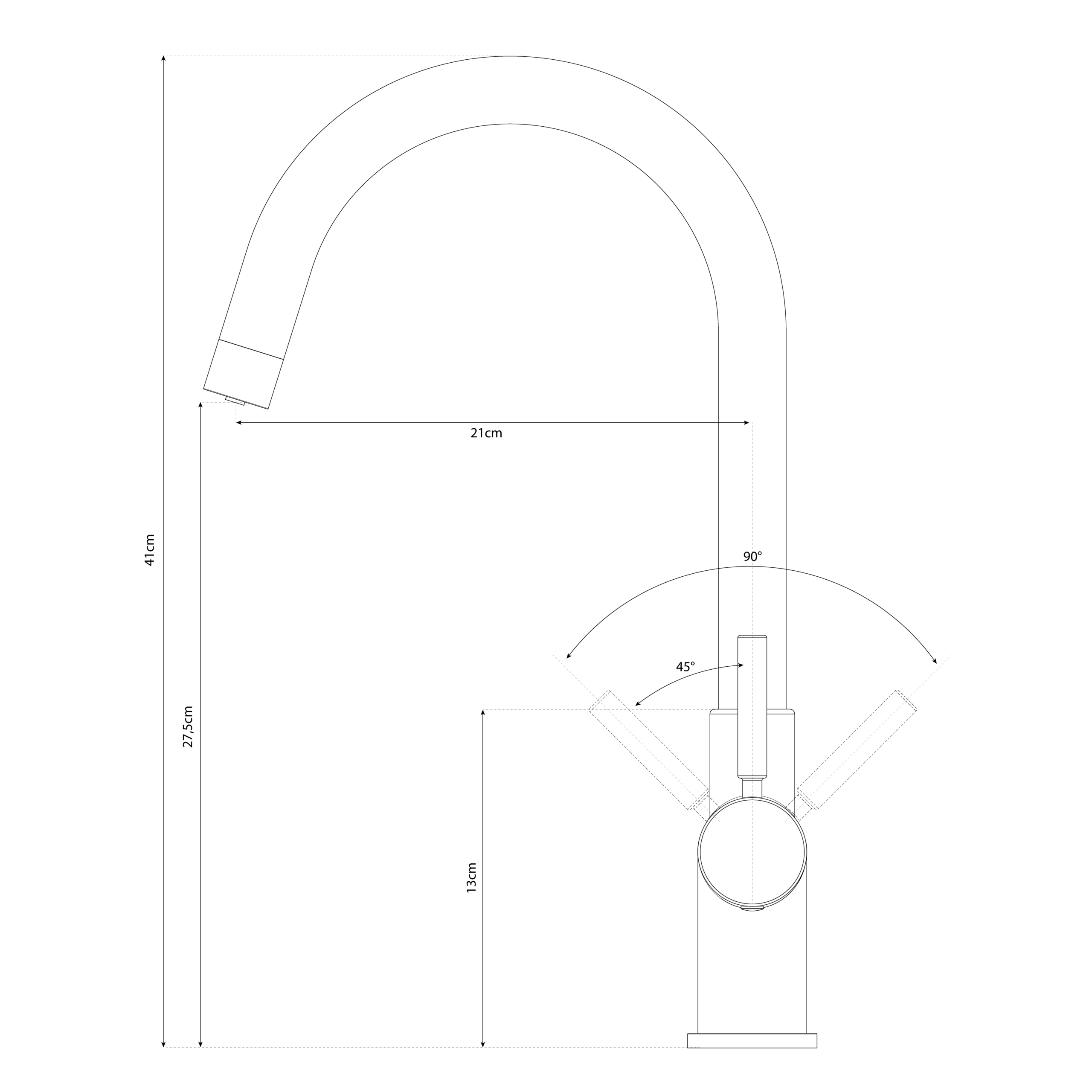 Shurity 512 Rubinetto da Cucina 5 Vie 3/8” in Acciaio inox Cromo - immagine 2
