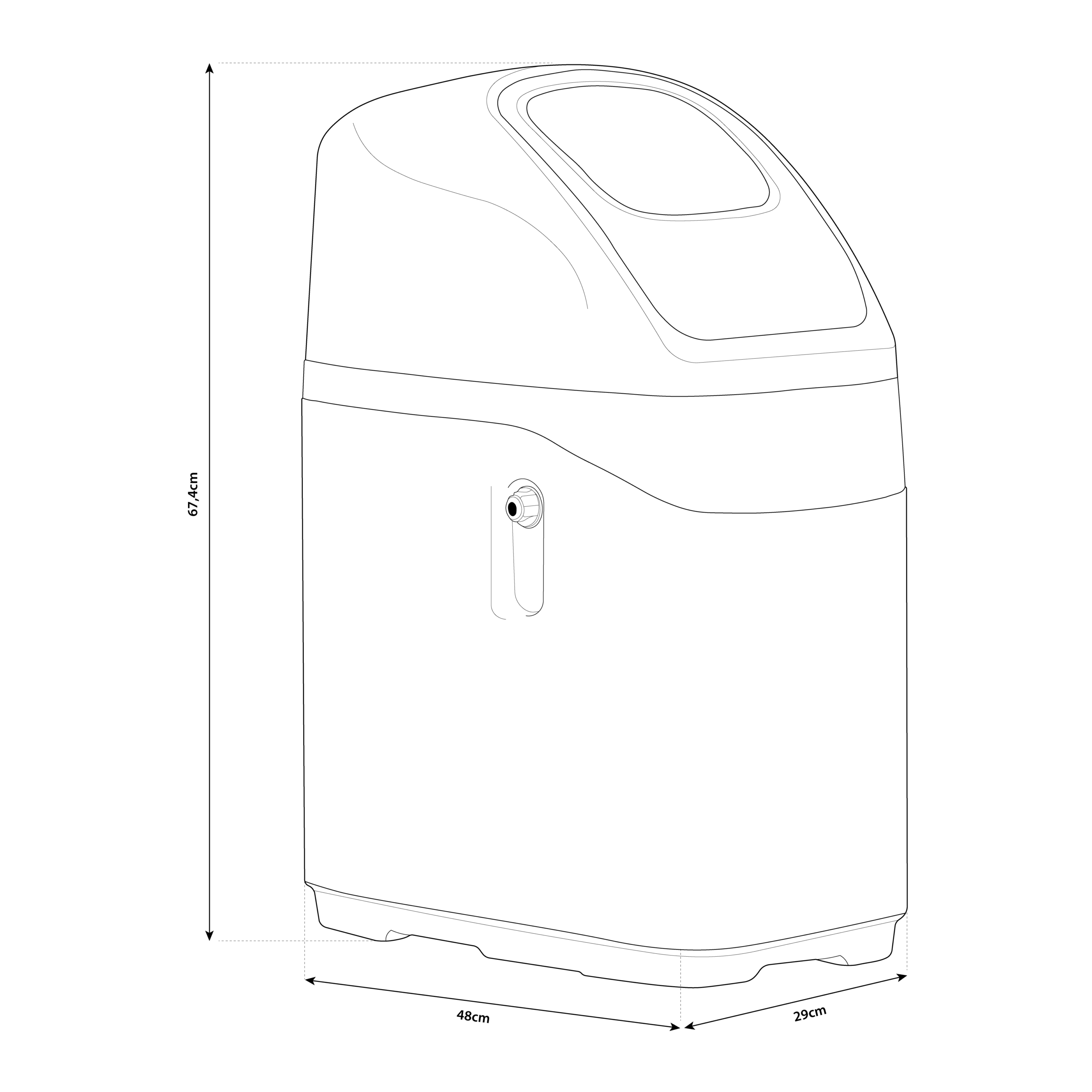 Shurity Velvet Addolcitore Cabinato 12 lt. Resina, 1.600lt. Acqua - 1/2Persone - immagine 2