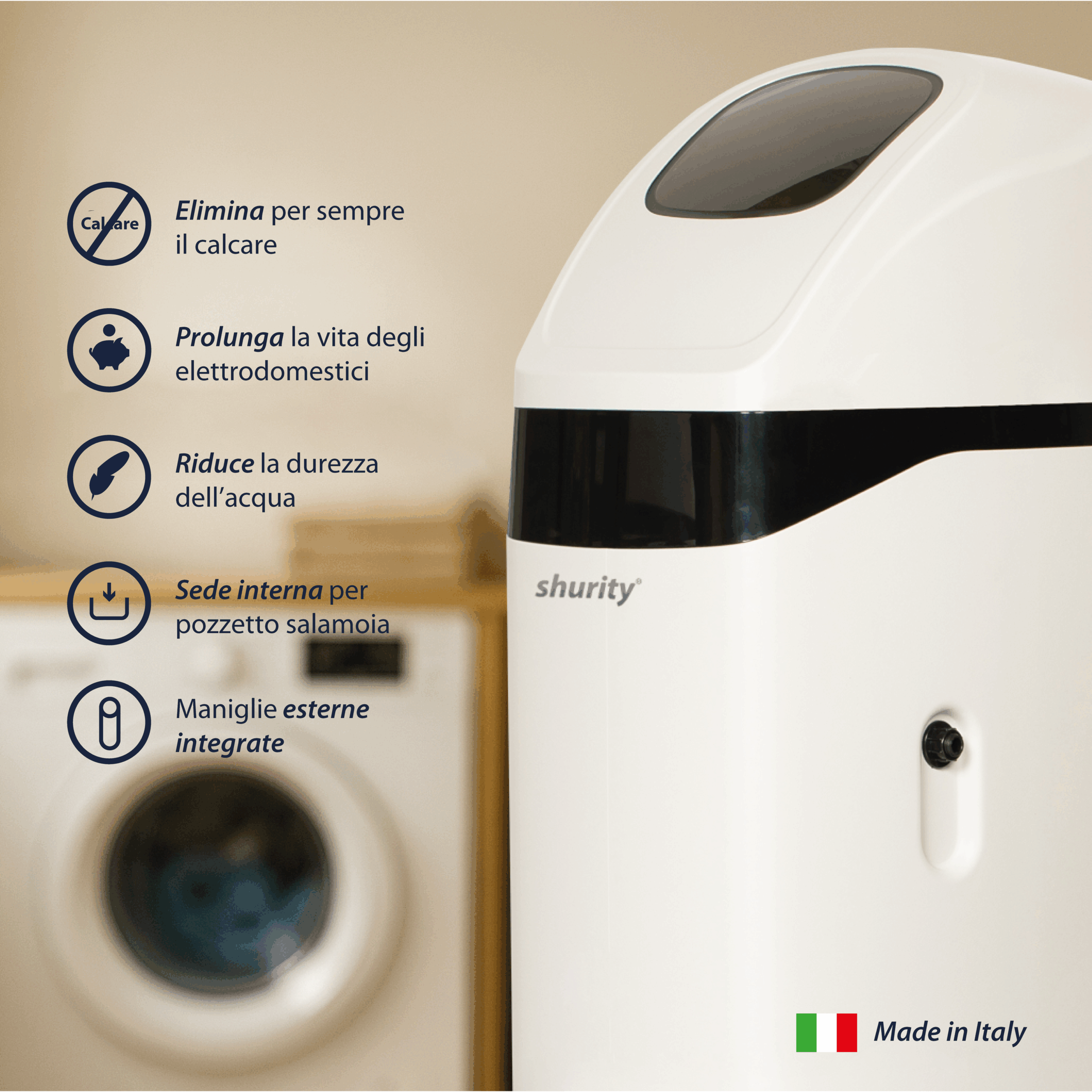 Shurity Velvet Addolcitore acqua Cabinato 30 lt. Resina, 4.500lt. Acqua - 6/10 Persone - immagine 3