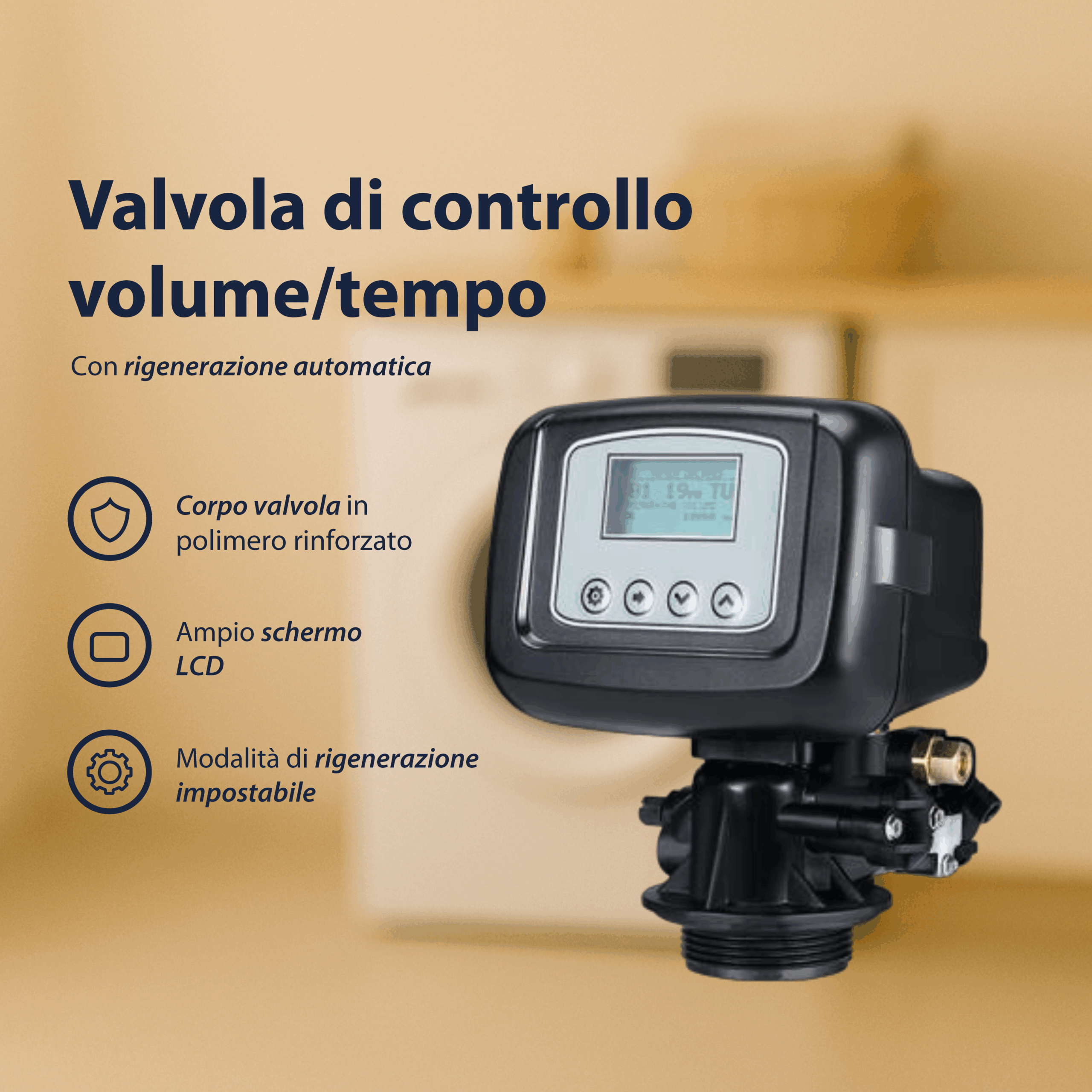 Shurity Velvet Addolcitore Cabinato 12 lt. Resina, 1.600lt. Acqua - 1/2Persone - immagine 4